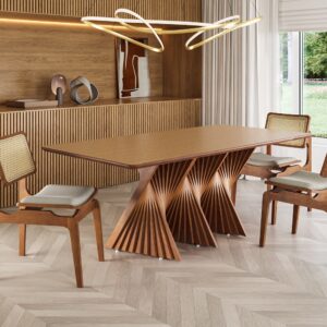 Mesa de Madeira Maciça HP John - Alto Padrão