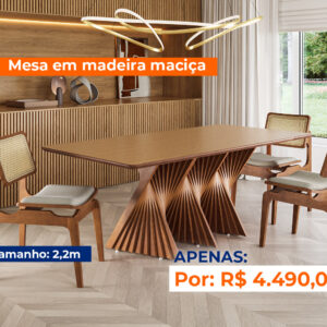 Mesa HP JP John - Madeira Maciça